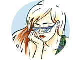Drawings from Whores of Mensa Covers